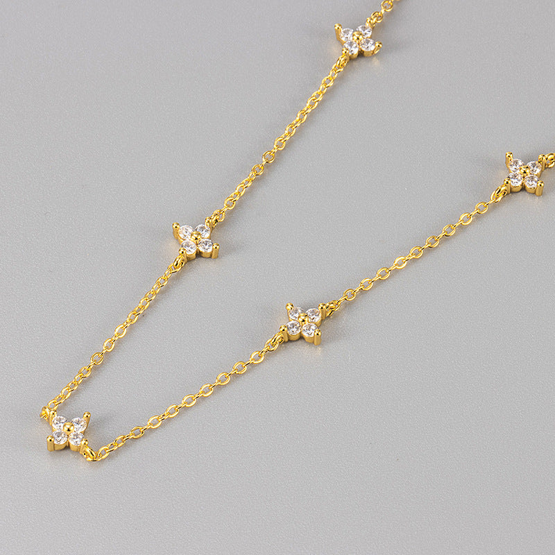 Wholesale starry sky necklace clavicle chain